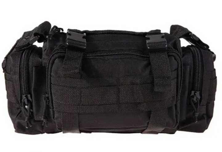 Рюкзак-сумка тактическая, на пояс или плечо Molle 6 Литров чорний - изображение 1