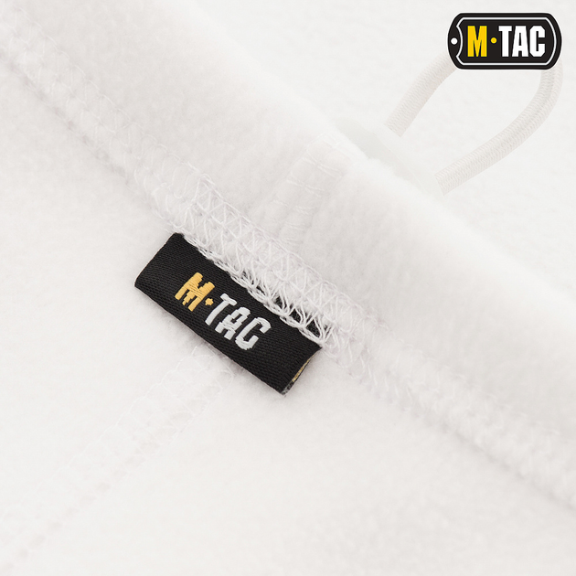 M-Tac шарф-труба Elite короткий з затяжкою фліс (270г/м2) White S/M - зображення 2