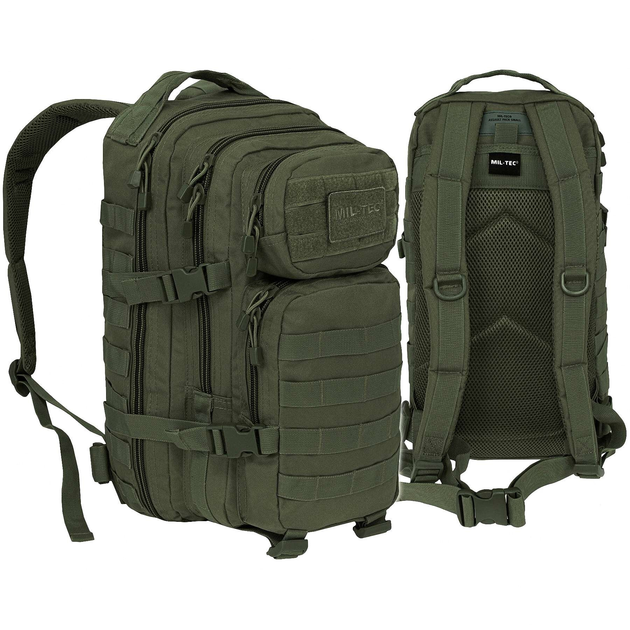 Рюкзак тактичний MIL-TEC US Assault Small 20L Olive - зображення 1