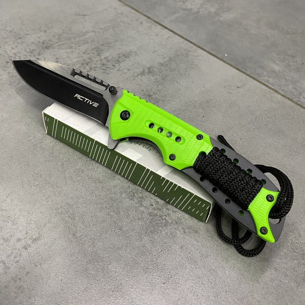 Нож Active Roper Green, нержавеющая сталь, складной нож для военных* - изображение 2