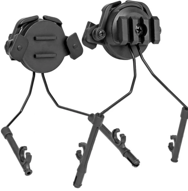 Кріплення кронштейн для гарнітури навушників на шолом Чорний (34198) Kali - зображення 1