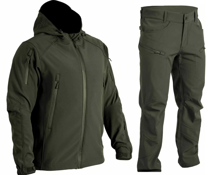 Тактический мужской костюм Softshell Spartan демисезонный Olive - L (55883) Kali - изображение 1