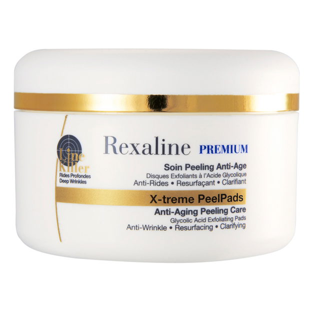 Пілінг для обличчя Rexaline Premium X-Treme PeelPads Line Killer Anti-Aging Peeling Care 30 Pads х 70 г (3593787600114) - зображення 1