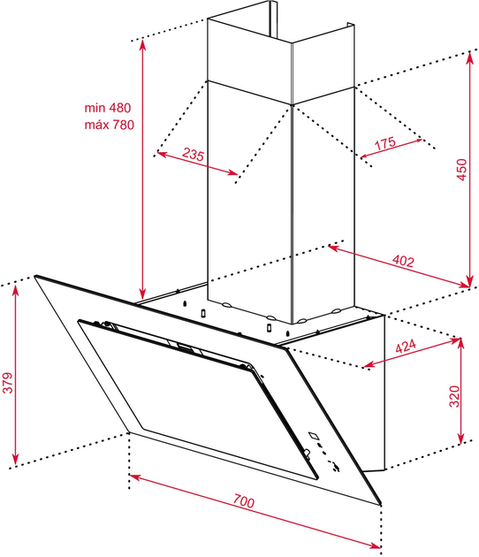 Витяжка Teka Maestro DVT Pro 78660 TBS 70см чорна (112930041) - зображення 12