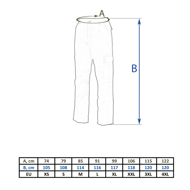 Штани польові зимові MFH US Combat Pants Чорний XL - зображення 2