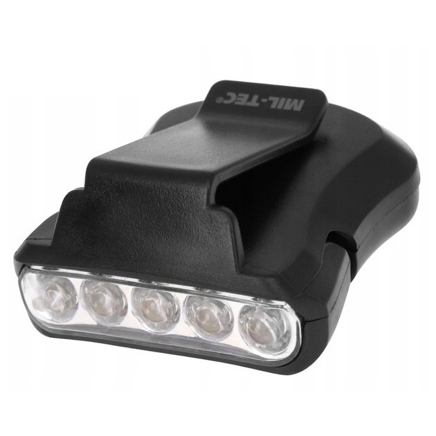 Фонарик на козырек кепки MIL-TEC Clip Light 5 LED – фото, отзывы ...