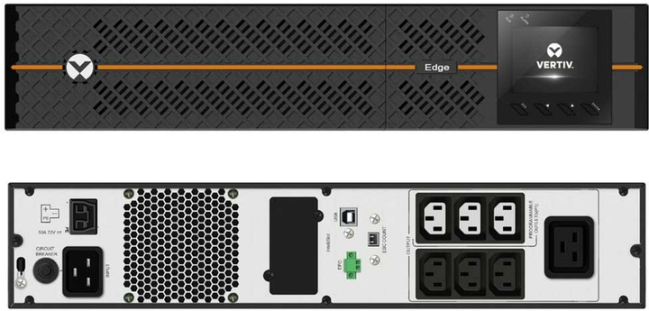 Джерело безперебійного живлення Vertiv Edge 3000VA (2700W) Black (EDGE-3000IRT2UXL) - зображення 3
