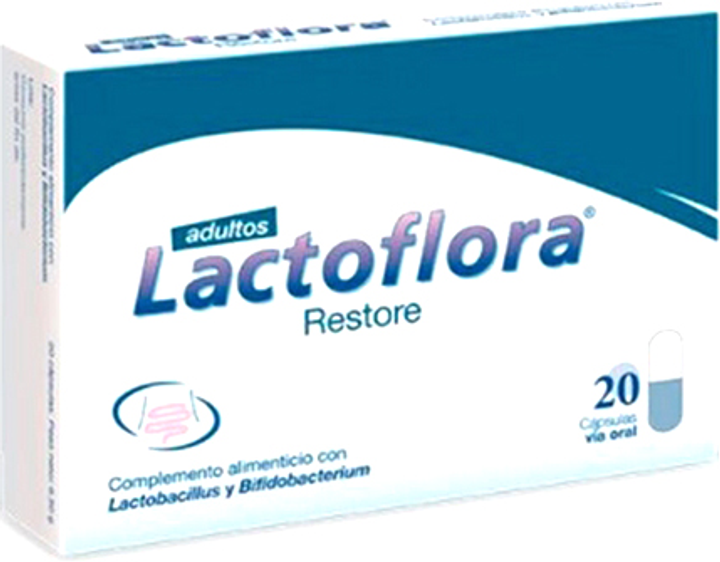 Probiotyk Lactoflora Restore Adults 20 capsules (8470001975539) - obraz 1