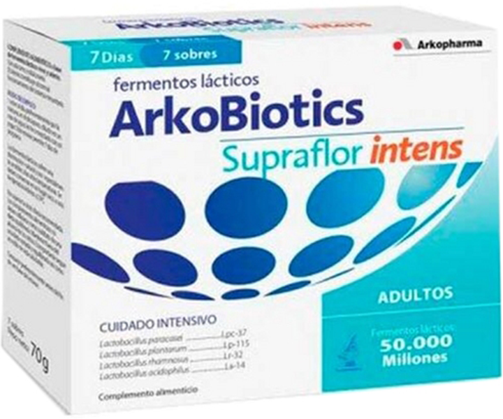Probiotyk Arkopharma Arkobiotics Supraflor Intens Adult 7 Sachets (8428148466014) - obraz 1