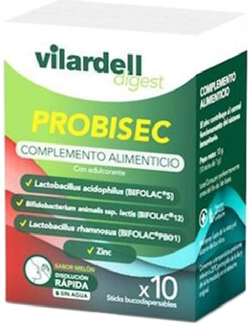 Kompleks prebiotyków i probiotyków Vilardell Digest Probilac 10 Sticks (8470001924544) - obraz 1