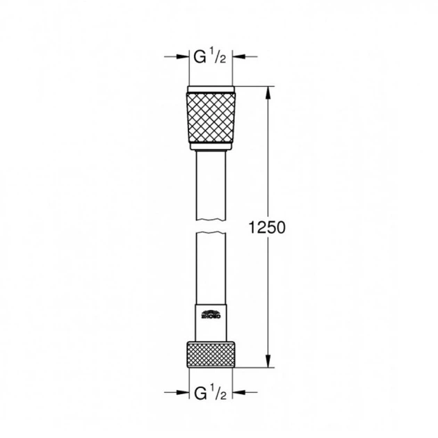 Шланг для душа GROHE RELEXA 28150002, 1250 мм - изображение 2