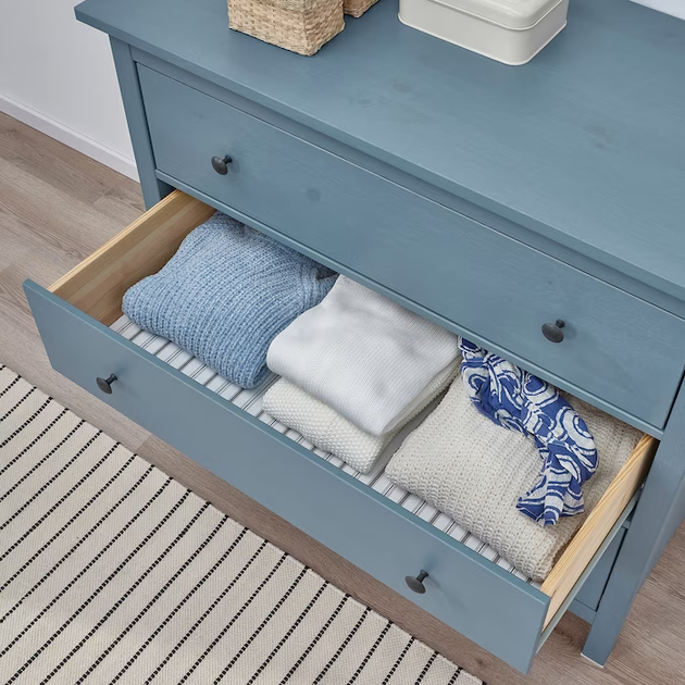 Комод HEMNES на 3 шухляди IKEA 305.739.50 синій - изображение 4