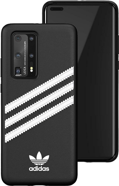 Панель Adidas OR Moulded PU SS20 для Huawei P40 Чорний-Білий (8718846076937) - зображення 1