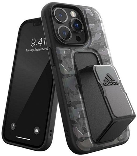Панель Adidas SP Grip Case CAMO для Apple iPhone 14 Pro Чорний (8718846100717) - зображення 1