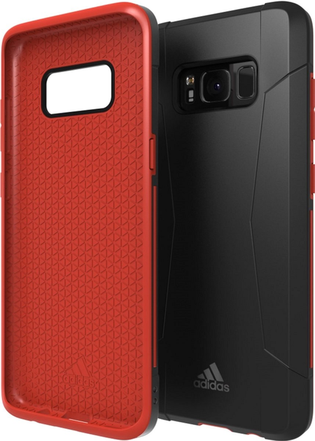Панель Adidas SP Solo Case для Samsung Galaxy S8 Чорний-енергетичний Червоний (8718846051637) - зображення 1