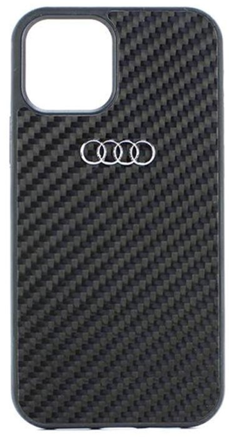 Etui plecki Audi Carbon Fiber do Apple iPhone 12/12 Pro Black (6955250224352) - obraz 2