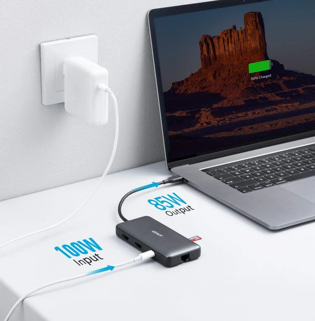 Мультипортовий адаптер Media Hub PowerExpand 8-in-1 USB-C PD (194644022136) - зображення 5