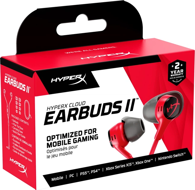 Навушники HyperX Cloud Earbuds II Red (705L8AA) - зображення 7