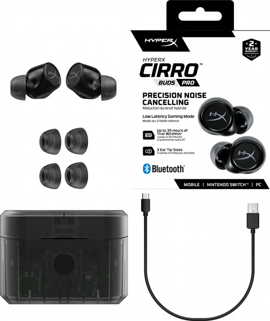 Słuchawki HyperX Cirro Buds Pro True Wireless Earbuds Black (727A5AA) - obraz 7