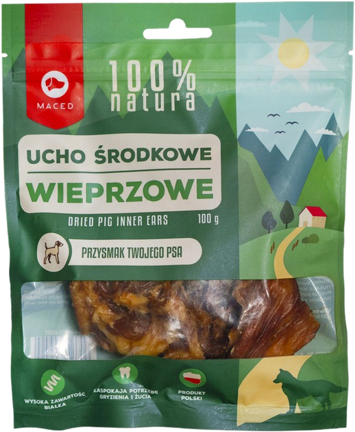 Przysmak dla psa Maced ucho srodkowe 100 g (5907489309424) - obraz 1