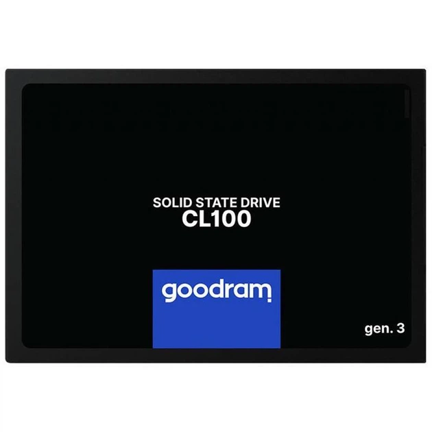 Накопичувач SSD 120GB GOODRAM CL100 GEN.3 2.5" SATAIII TLC (SSDPR-CL100-120-G3) - Фото 1 Накопичувач SSD 120GB GOODRAM CL100 GEN.3 2.5" SATAIII TLC (SSDPR-CL100-120-G3) - изображение 1