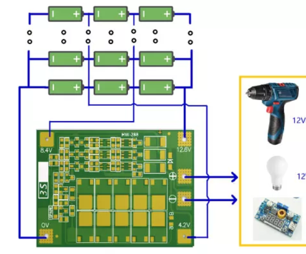 Плата 5S 18V LiFePO4 18650 Li-ion LMO Тернарна літієва батарея Захист друкованої плати Баланс зарядки - Фото 2 Плата 5S 18V LiFePO4 18650 Li-ion LMO Тернарна літієва батарея Захист друкованої плати Баланс зарядки - изображение 2