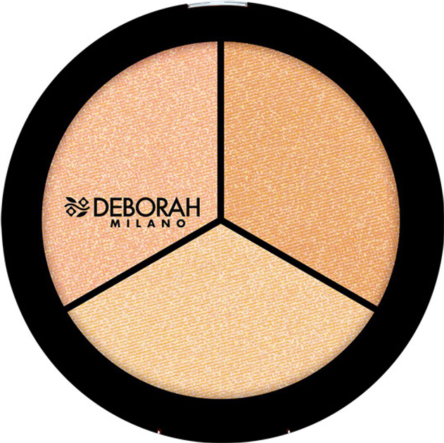 Акція на Хайлайтер для обличчя Deborah Trio Highlighter Palette 5 г від Rozetka