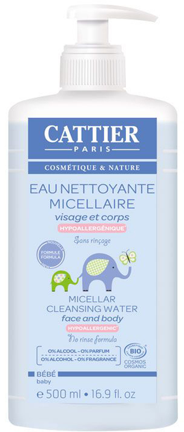 Міцелярна вода Cattier Paris Cattier Agua Micelar Bebe 500 мл (3283950919234) - зображення 1