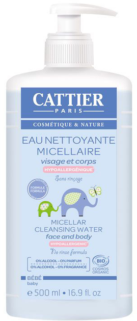 Woda micelarna Cattier Paris Cattier Agua Micelar Bebe 500 ml (3283950919234) - obraz 1