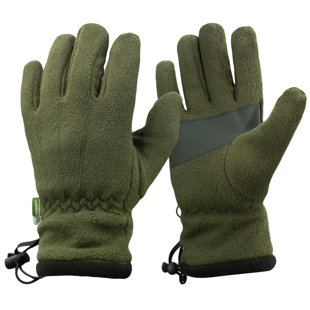 Перчатки флисовые Vik-Tailor Thinsulate Olive S/M - изображение 1