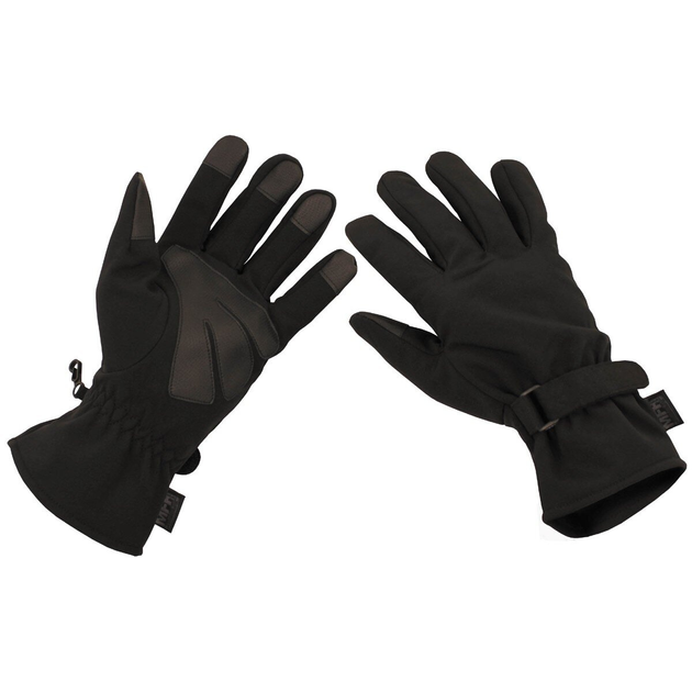 Перчатки сенсорные MFH SoftShell Черные XL - изображение 1