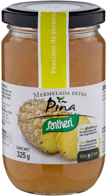 Джем без цукру Santiveri Pineapple Jam 325 г (8412170001978) - зображення 1