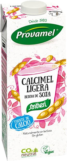 Напій Santiveri Calcimel Ligera Soya Beverage 1 л 12 шт (5411188109396) - зображення 1