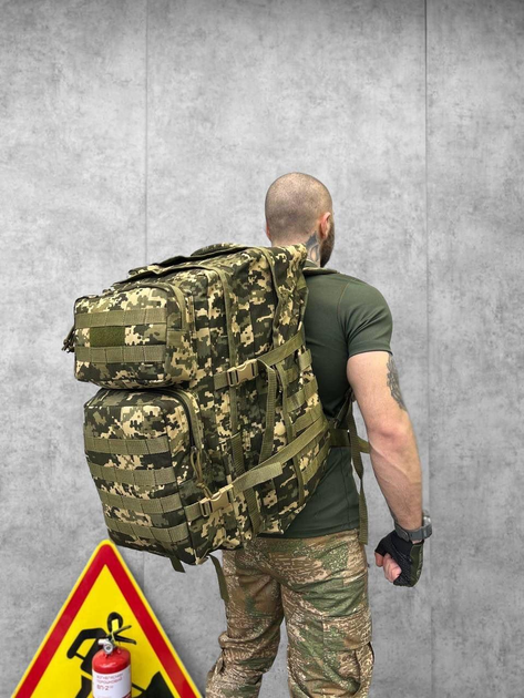 Тактический рюкзак Single sword 55л Пиксель - изображение 1