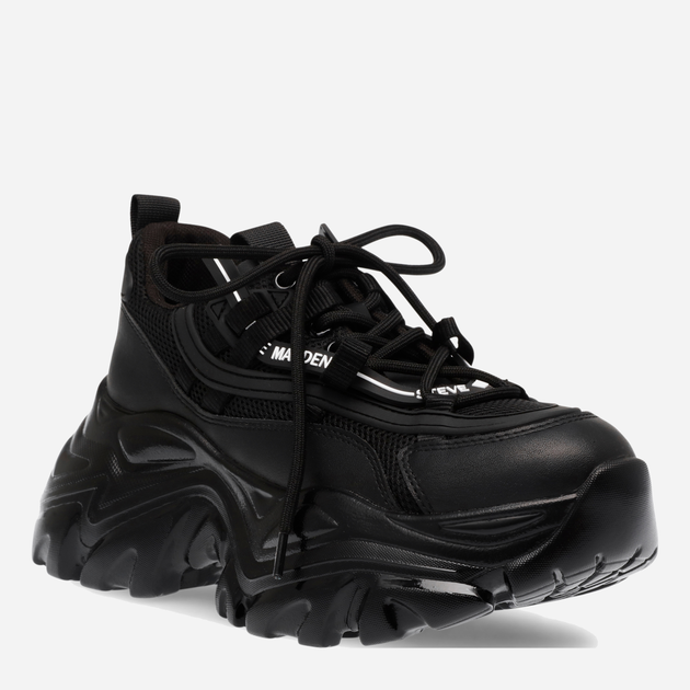Жіночі снікери Steve Madden Recoupe Sneaker SM11002328-184 38 23.8 см Чорні (8720236944719) - зображення 2