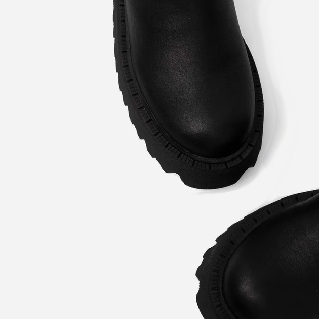 Жіночі ботфорти Steve Madden Outsource Boot SM11002706-001 41 26.2 см Чорні (8720857167627) - зображення 4