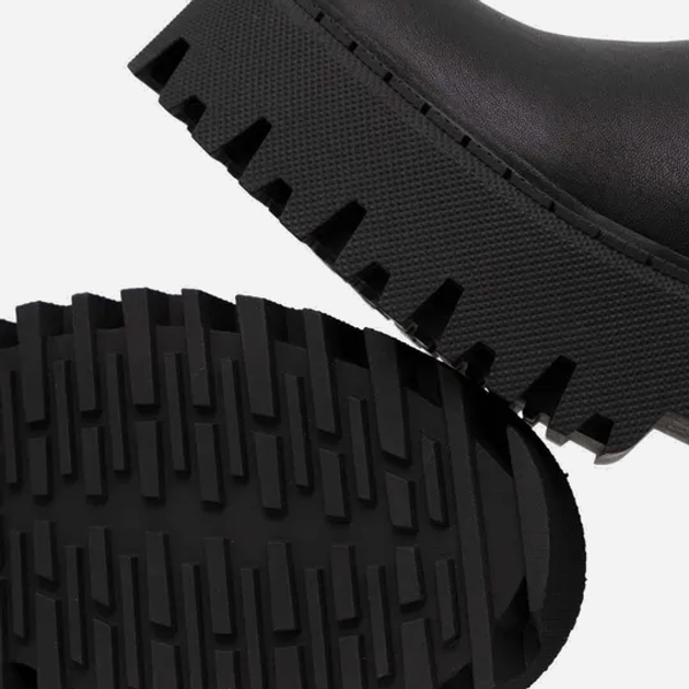 Жіночі ботфорти Steve Madden Outsource Boot SM11002706-001 40 25.4 см Чорні (8720857167603) - зображення 5