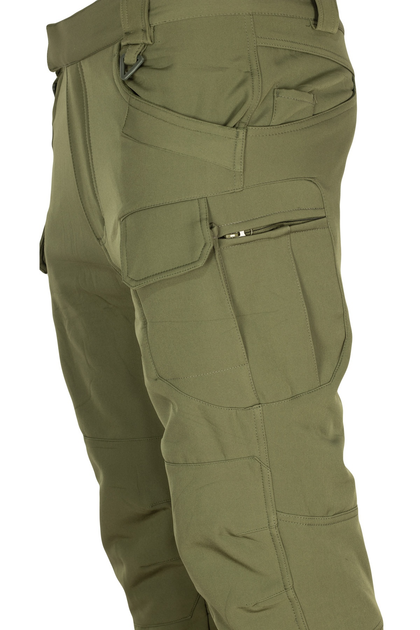 Тактические штаны утепленные SoftShell Olive M - изображение 2