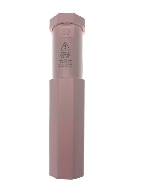Портативний кишеньковий телескопічний стерилізатор UVС рожевий - зображення 2