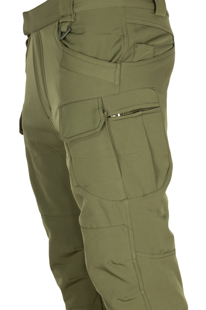 Тактические штаны утепленные SoftShell Olive 5XL - изображение 2