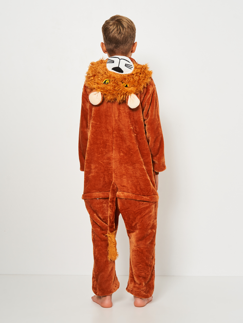 Детский кигуруми для мальчика KidsMIX Лев B10 134-140 см Коричневый (ROZ6400180269) 