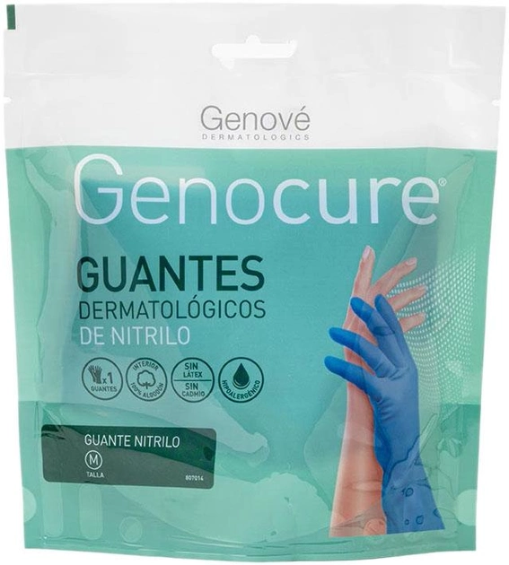 Rękawiczki medyczne Genove Guantes Dermat Nitrilo Talla Mediana M (98423372034312) - obraz 1