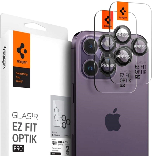 Захисне скло Spigen Ez Fit Optik для Apple iPhone 14 Pro/14 Pro Max/15 Pro/15 Pro Max (8809811866407) - зображення 1