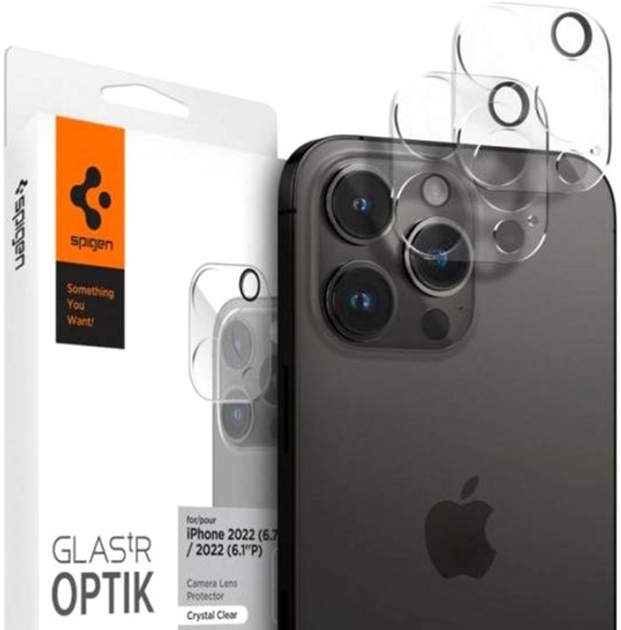 Захисне скло Spigen Ez Fit Optik для Apple iPhone 14 Pro/14 Pro Max 2 szt (8809811866599) - зображення 1