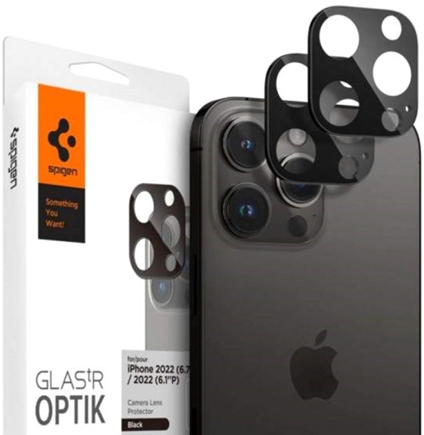 Szkło hartowane Spigen Ez Fit Optik do Apple iPhone 14 Pro/14 Pro Max 2 szt (8809811866995) - obraz 1