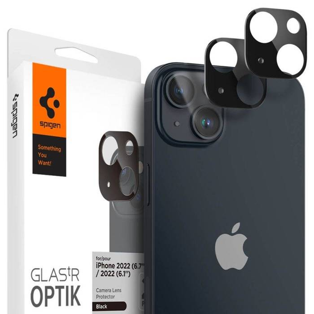 Szkło hartowane Spigen Optik GlasTr do Apple iPhone 14/14 Plus 2 szt (8809811867008) - obraz 2