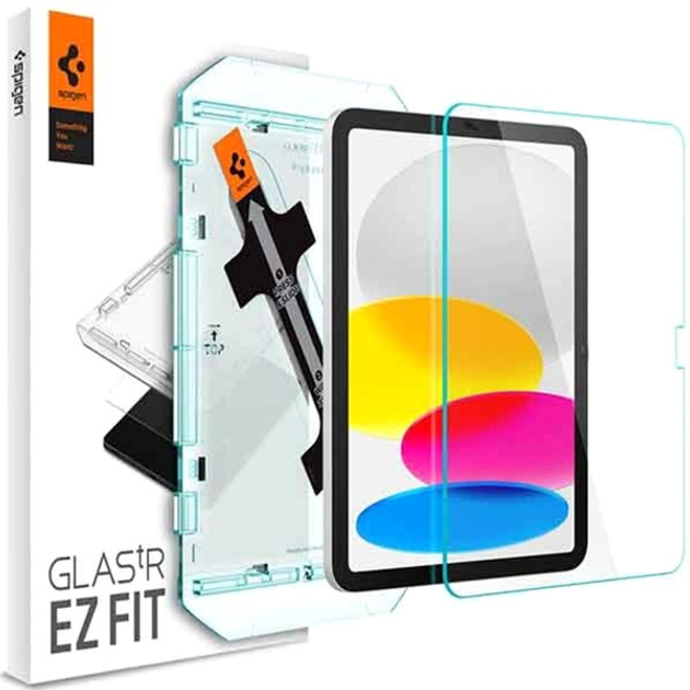 Szkło ochronne Spigen EZ FIT Glass.TR do Apple iPad 10.9" 2022 (8809811869729) - obraz 1
