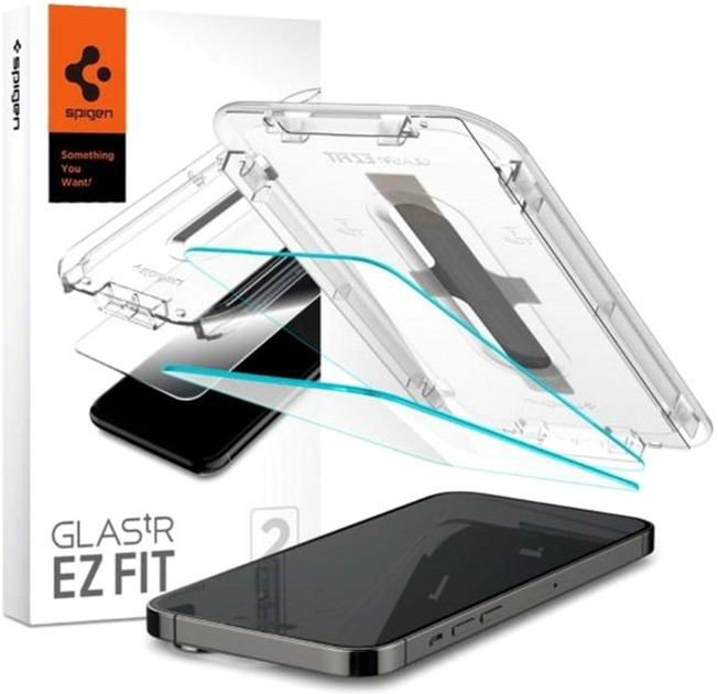 Zestaw szkieł ochronnych Spigen EZ FIT Glass.TR do Apple iPhone 14 Pro 2 szt (8809811866483) - obraz 1
