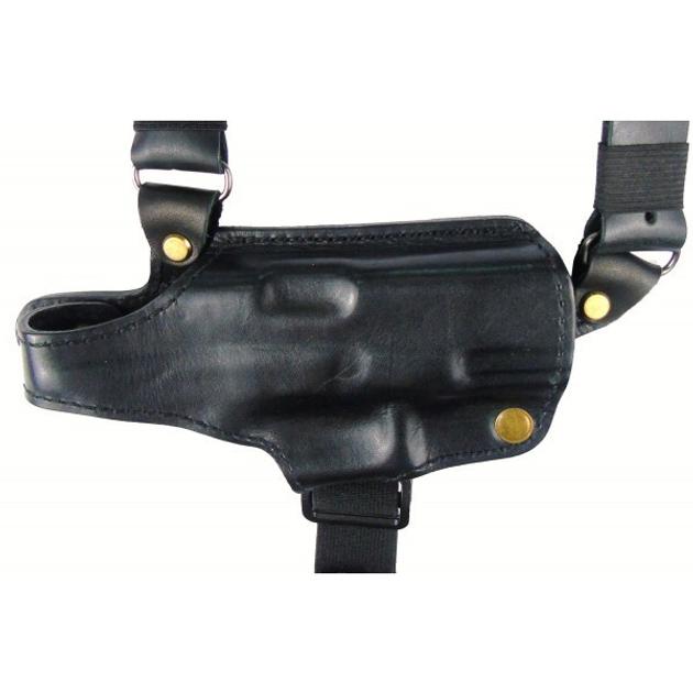 Кобура Медан для Glock 19 оперативная кожаная формованная с кожаным креплением (1007 Glock 19) - изображение 2