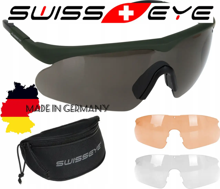Окуляри балістичні Swiss Eye Raptor New (3 комплекти змінних лінз + кейс) - зображення 2